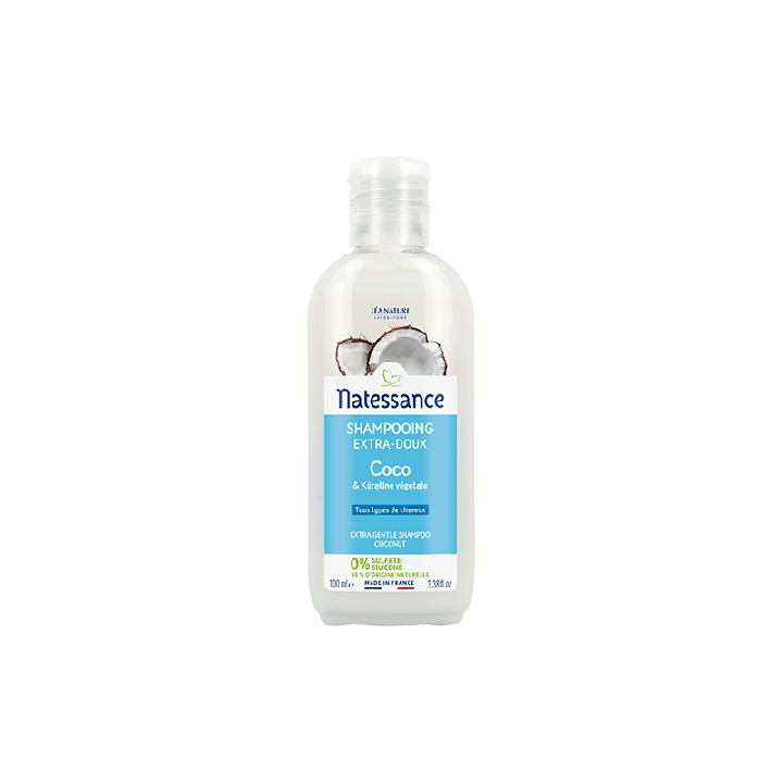 Shampooing extra-doux coco Natessance - flacon de 100ml