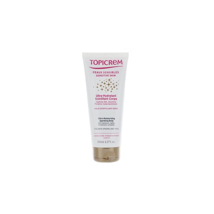 Ultra-Hydratant scintillant corps Topicrem - tube de 200 ml