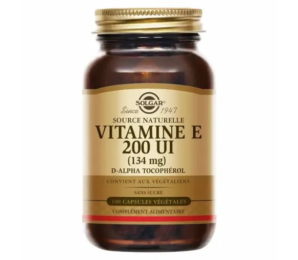 Vitamine e 200 UI Solgar - pot de 50 capsules végétales - image 1