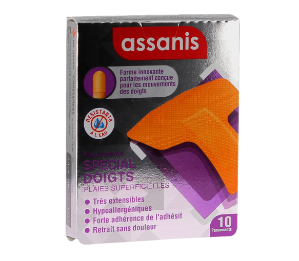 Pansements spécial doigts Assanis - boite de 10 pansements - image 1