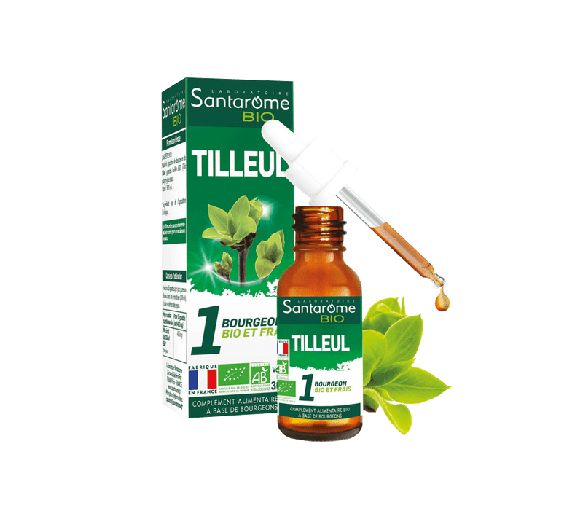 1 bourgeon BIO et frais Tilleul Santarome - flacon de 30 ml