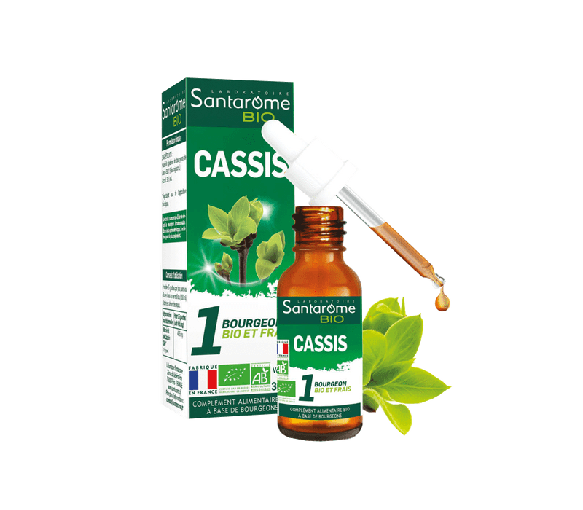 1 bourgeon BIO et frais cassis Santarome - flacon de 30 ml