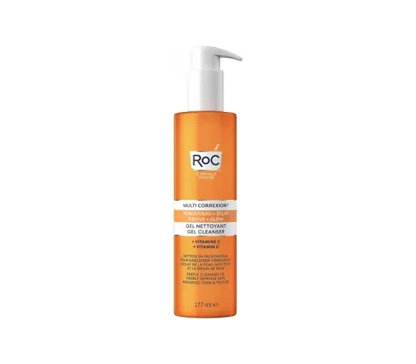 Multi Correxion gel nettoyant renouveau et éclat RoC - flacon-pompe de 177ml - image 1