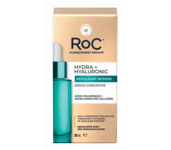 Hydra+Hyaluronic Sérum concentré repulpant intense RoC - flacon-pipette de 30ml - image 1