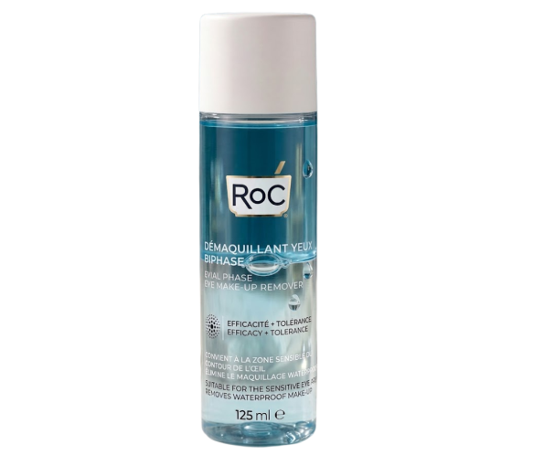 Démaquillant yeux biphasé RoC - flacon de 125ml