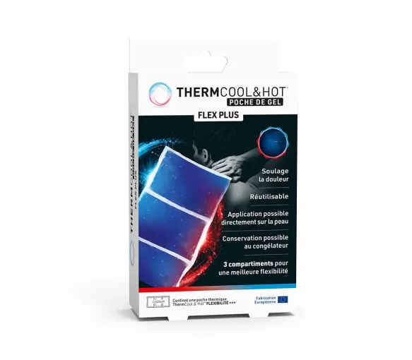 Thermcool & Hot poche de gel flex plus Bausch&Lomb - une poche 11x24cm + une housse