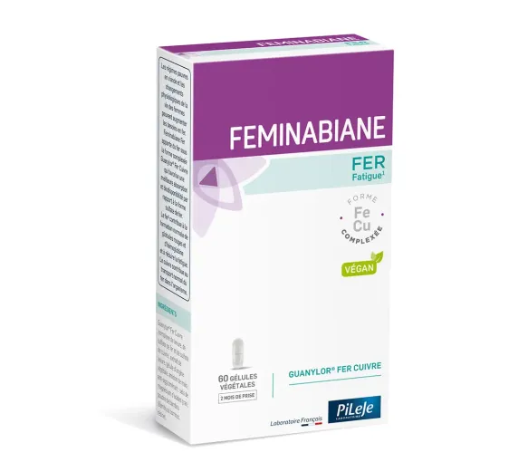 Feminabiane Fer Pileje - boite de 60 gélules