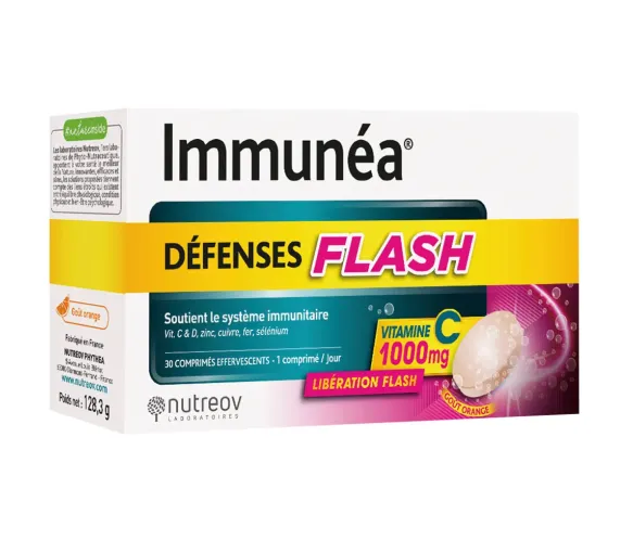Immunéa défenses flash Nutreov - boite de 30 comprimés effervescents