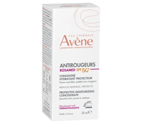 Antirougeurs Rosamed SPF50+ concentré hydratant protecteur Avène - flacon-pompe de 30ml - image 1
