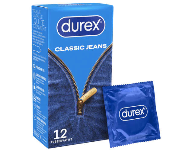 Classique jeans confort et confiance Durex - 12 préservatifs - image 1