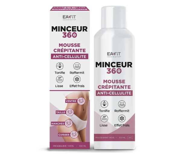 Minceur 360 mousse crépitante anti-cellulite EaFit - flacon de 100ml - image 1