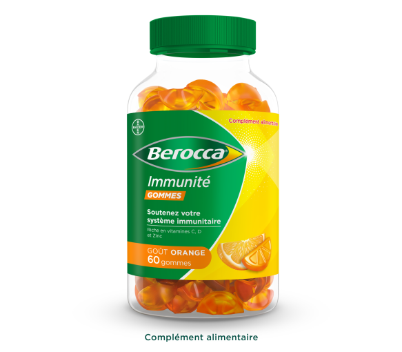 Berocca Immunité gummies goût orange - pot de 60 gommes - image 1