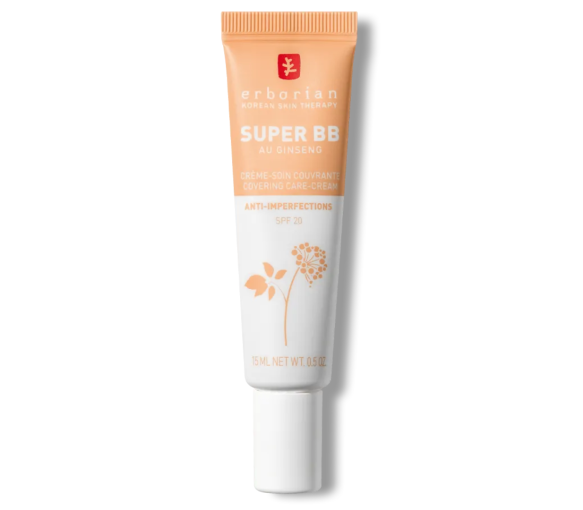 Super bb crème-soin couvrante anti-imperfections doré spf 20 Erborian - tube de 15ml - image 2