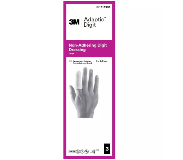 Adaptic doigtier taille L - boite de 3 pièces