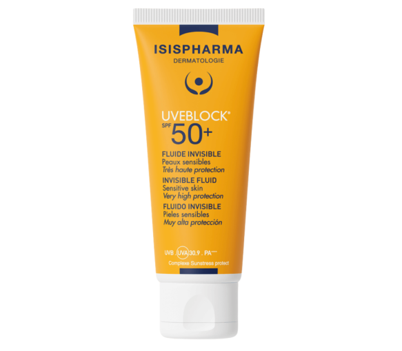 Uveblock SPF50+ fluide invisible Isispharma - tube de 40ml