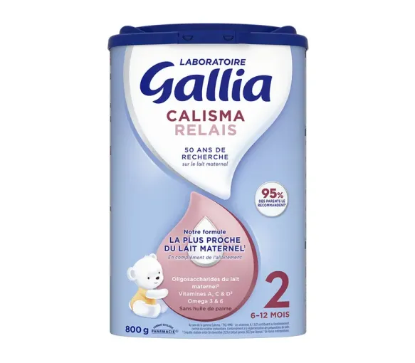 Calisma Relais Lait en poudre 2ème âge Gallia - pot de 800g