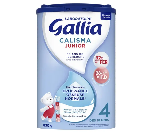 Calisma junior 4 lait en poudre dès 18 mois Gallia - boite de 830g