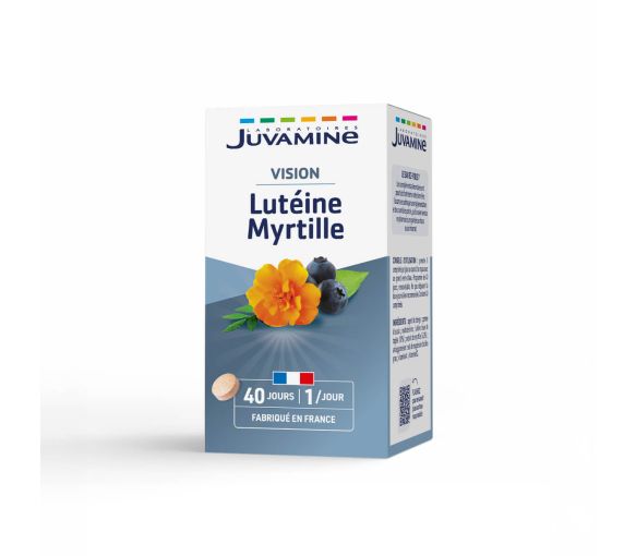 Lutéine Myrtille Santé des yeux Juvamine - boîte de 40 comprimés - image 1