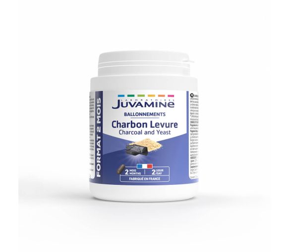 Charbon Levure Juvamine - boîte de 120 gélules - image 1