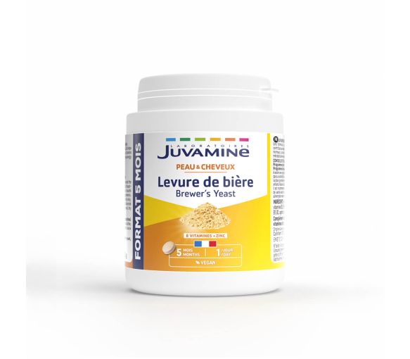 Levure de bière peau et cheveux Juvamine - pot de 150 comprimés - image 1