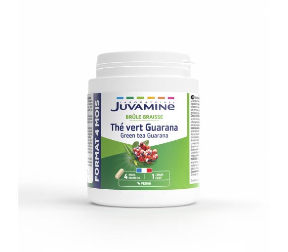 Thé vert Guarana Juvamine - boîte de 120 gélules - image 1