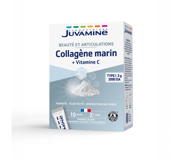 Collagène marin vitamine C Juvamine - boite de 20 sticks - image 1