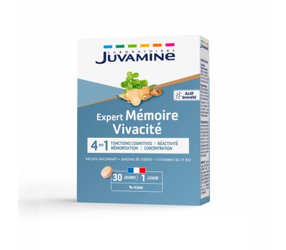 Expert mémoire vivacité Juvamine - boîte de 30 comprimés - image 1