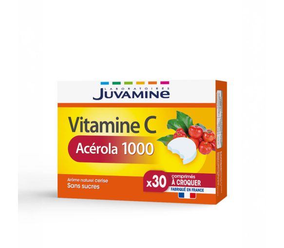Vitamine C Acérola 1000 Juvamine - boîte de 30 comprimés à croquer - image 1