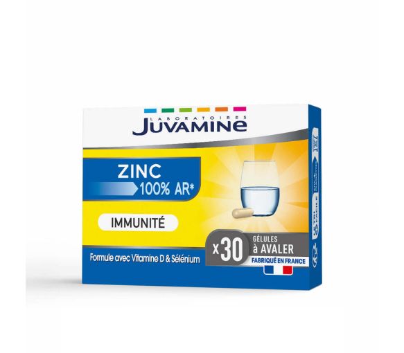 Zinc Immunité Juvamine - boîte de 30 gélules - image 1