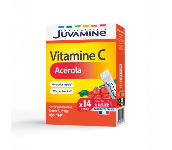 Vitamine C Acérola Juvamine - boite de 14 stick - image 1