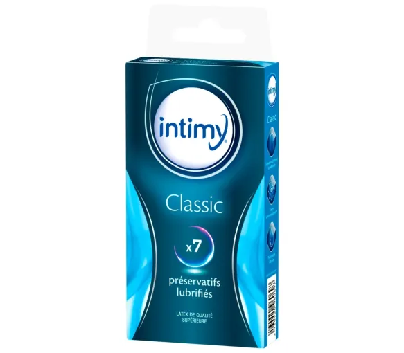 Classic préservatifs lubrifiés Intimy - boite de 7 préservatifs