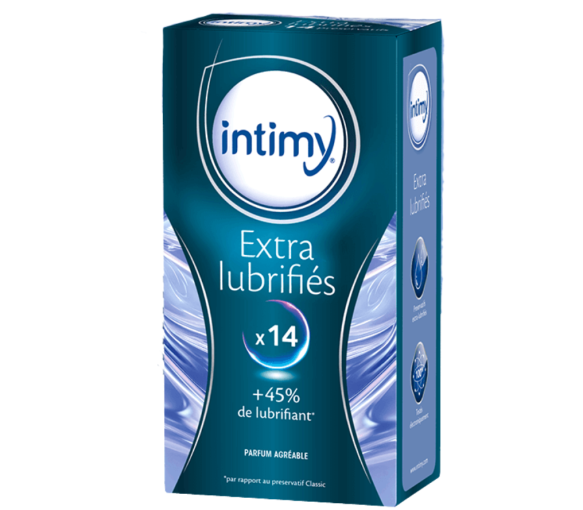 Préservatifs extra lubrifiés Intimy - boite de 14 préservatifs