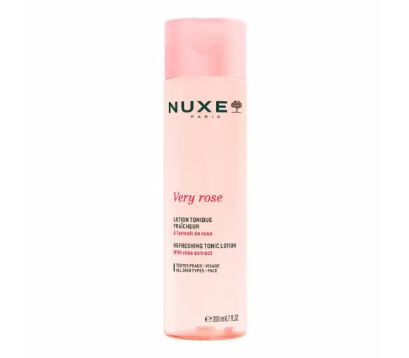 Very Rose lotion tonique fraîcheur Nuxe - flacon de 200ml