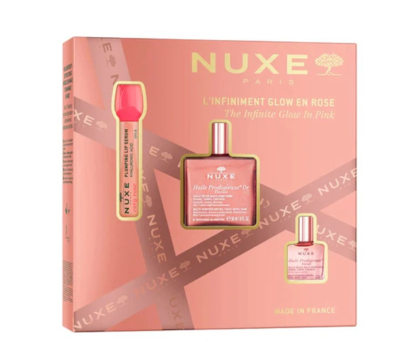 Coffret l'infiniment glow en rose Nuxe - coffret de 3 produits - image 1