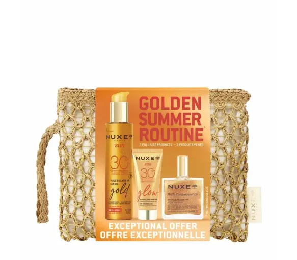 Trousse Golden summer routine Nuxe - trousse de 3 produits