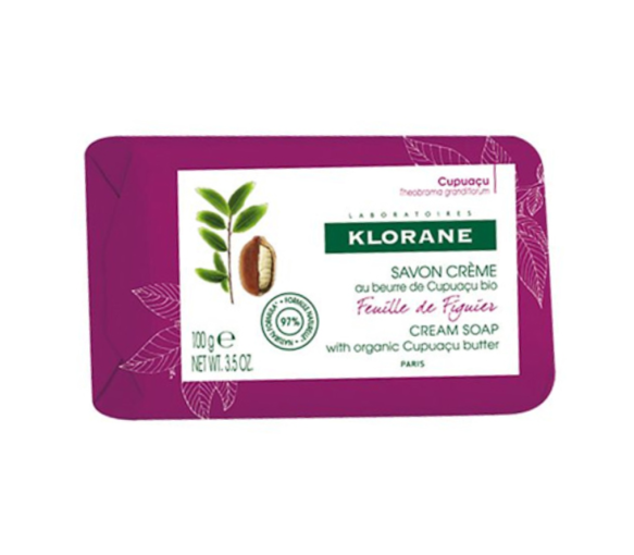 Savon crème feuille de figuier Klorane - pain de 100g