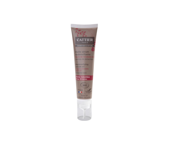 Huile sérum redensifiante bio Cattier - flacon compte gouttes de 30ml