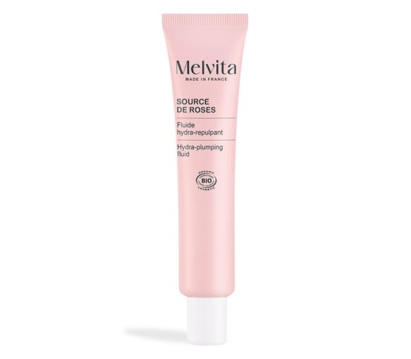 Source de roses fluide hydra-repulpant Melvita - tube de 40ml - image 1