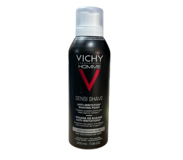 Mousse à raser anti-irritations Vichy homme - flacon de 200ml - image 1