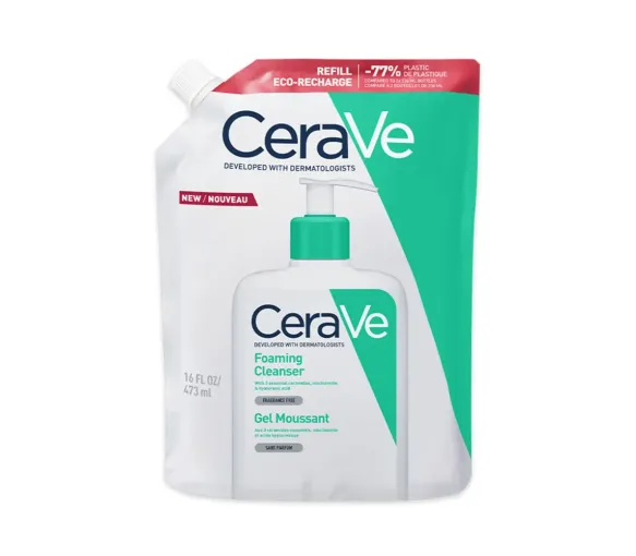 Gel moussant Cerave - éco-recharge de 473ml - image 1