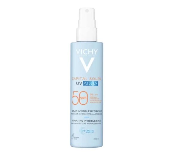 Capital Soleil UV aqua spray invisible hydratant SPF50 Vichy - spray de 200ml