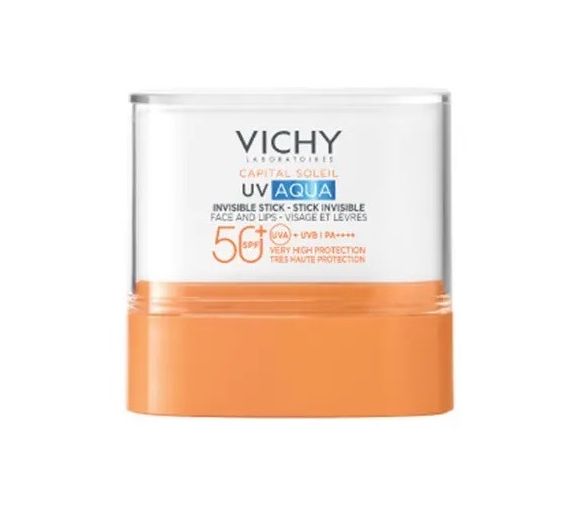 Capital Soleil UV aqua Stick invisible visage et lèvres SPF50+ Vichy - stick de 9g