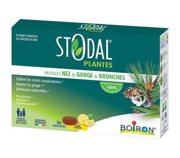 Stodal plantes pastilles nez gorge bronches Boiron - boite de 36 pastilles - image 2