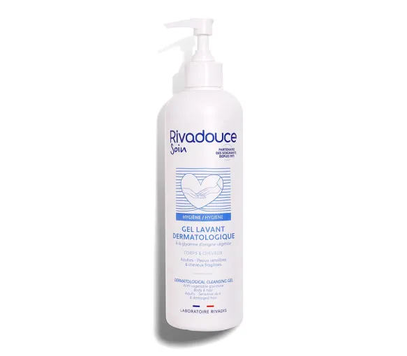 Gel lavant dermatologique Rivadouce - flacon-pompe de 500ml