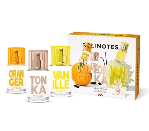 Coffret découverte Fleur d'oranger Tonka Vanille Solinotes - coffret de 3 produits de 15ml - image 1