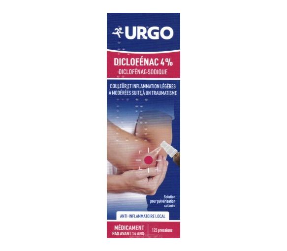 Diclofénac 4% anti-inflammatoire local Urgo - flacon de 25g (25ml)