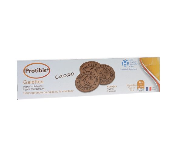 Protibis Galettes cacao HP/HC Nestlé Health Science - boîte de 16 galettes