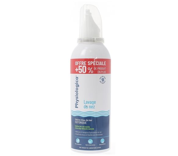 Physiologica lavage du nez solution d'eau de mer isotonique spray Gifrer - spray de 150ml