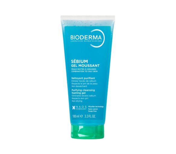 Sébium Gel moussant nettoyant purifiant peaux mixtes/grasses Bioderma - tube de 100 ml - image 1