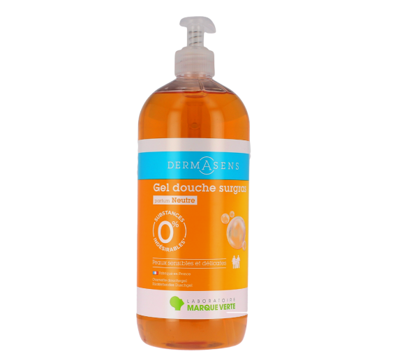 Gel douche surgras parfum neutre Dermasens - flacon pompe de 1L - image 1
